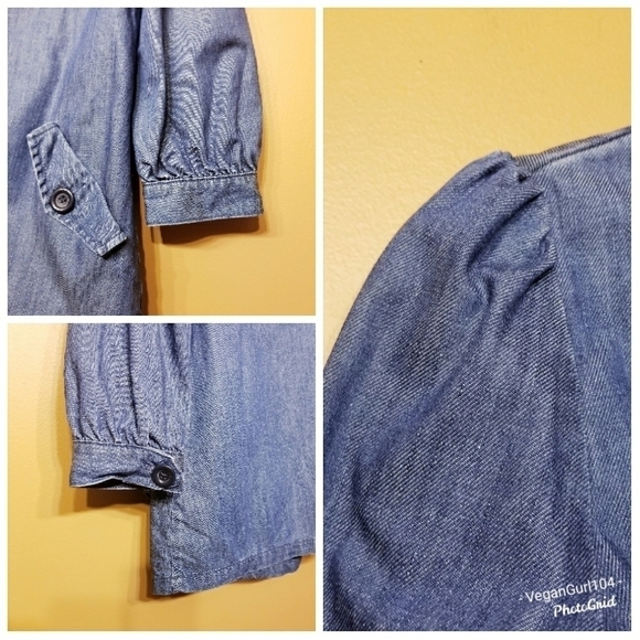 H&M | Women's Denim Peplum Style Jacket (US Size 8) - Picture 4 of 10